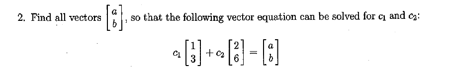 Solved Find All Vectors (a,b) Find All Vectors [a B], So | Chegg.com