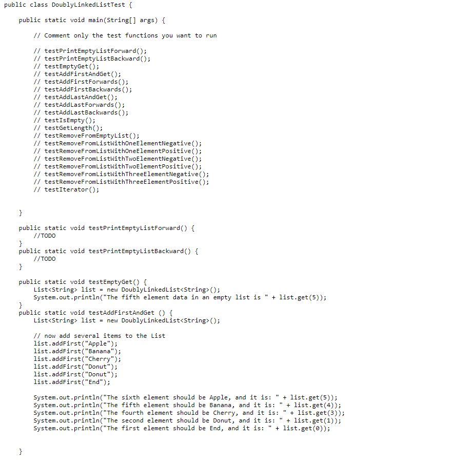 The Lab Java Files * List.java specifies the
