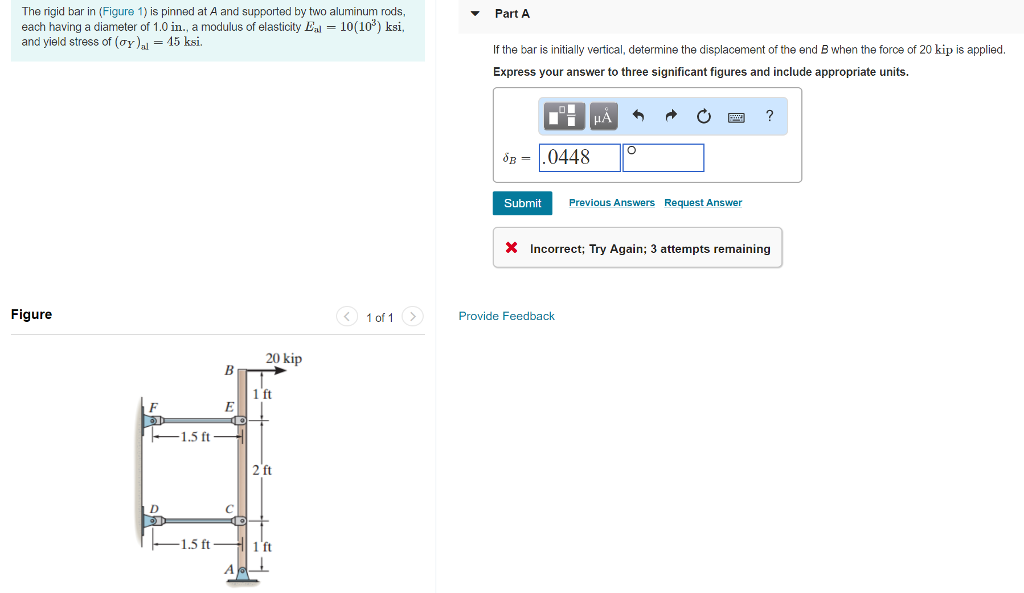 Solved The Bolt Ab In Figure 1 Has A Diameter Of 25 Mm And Chegg Solved The Bolt Ab In Figure 1 Has A Diameter Of 25 Mm And Chegg