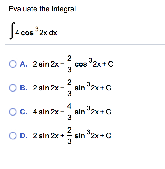 integration of 3 sin x 4 cosec x 2 dx