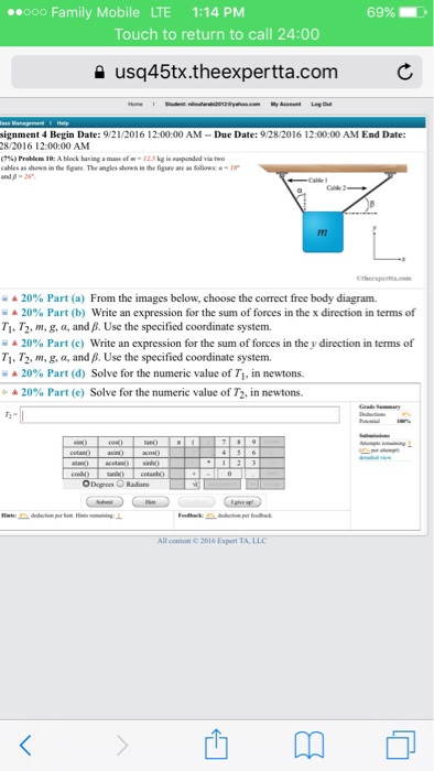 solved-a-block-having-a-mass-of-m-12-5kg-is-responded-via-chegg