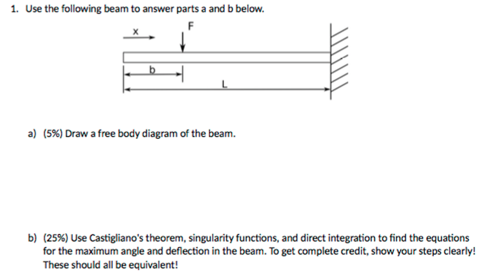 Use The Following Beam To Answer Parts A And B Below. | Chegg.com