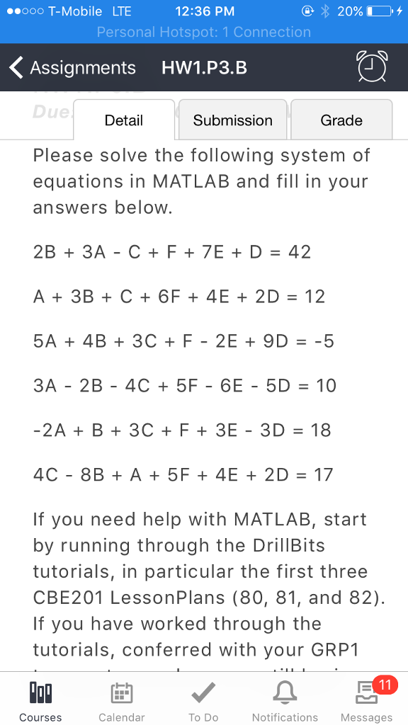 Solved Please solve the following system of equations in | Chegg.com