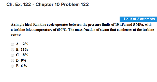 Solved A simple ideal Rankine cycle operates between the | Chegg.com