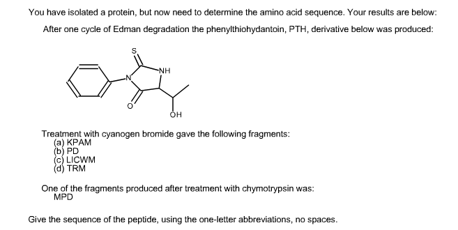 Solved You Have Isolated A Protein, But Now Need To | Chegg.com