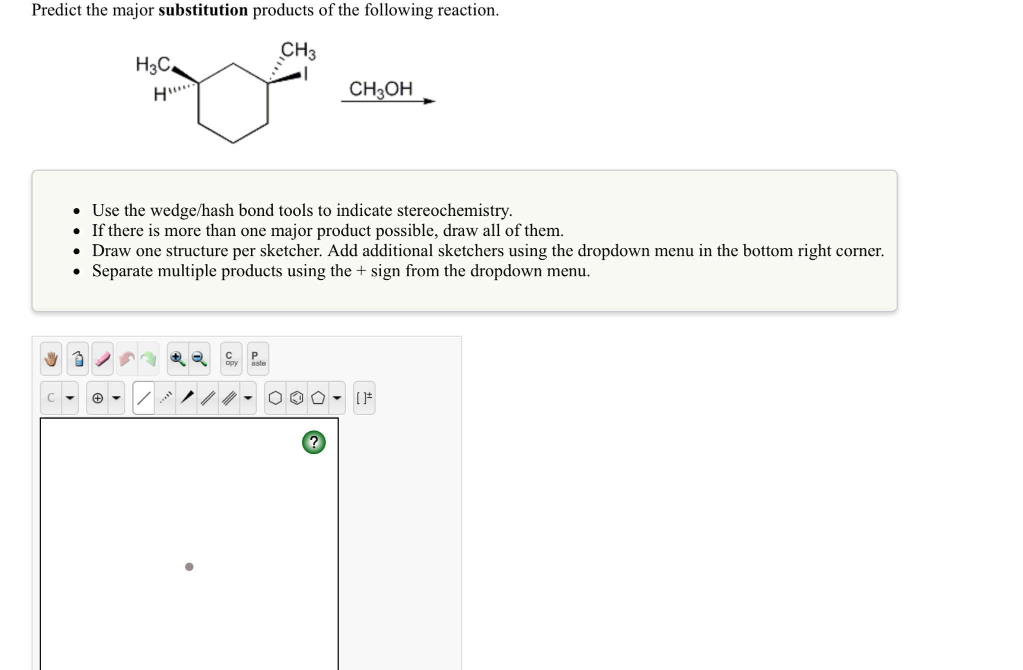 Solved Predict the major substitution products of the | Chegg.com