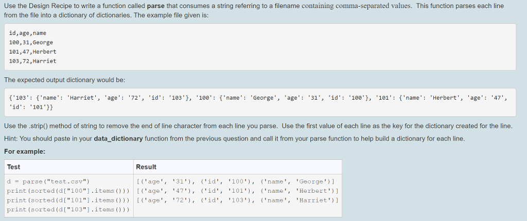 Solved Use The Design Recipe To Write A Function Called Chegg