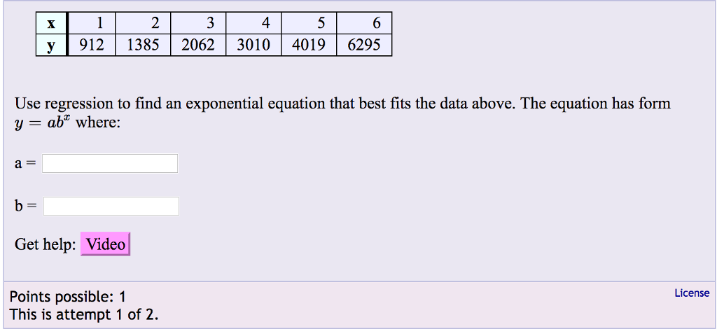 (Solved) - Use Regression To Find An Exponential Equation That Best ...