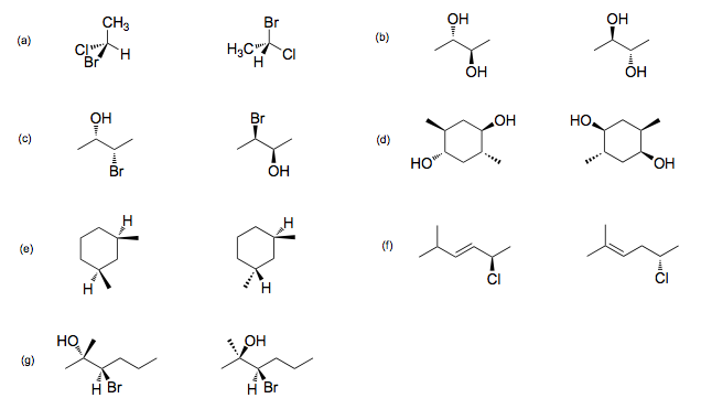 Solved Classify the following pairs of molecules as either | Chegg.com