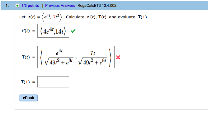 Solved Let R T E 4t 7t 2 Calculate R T T T And