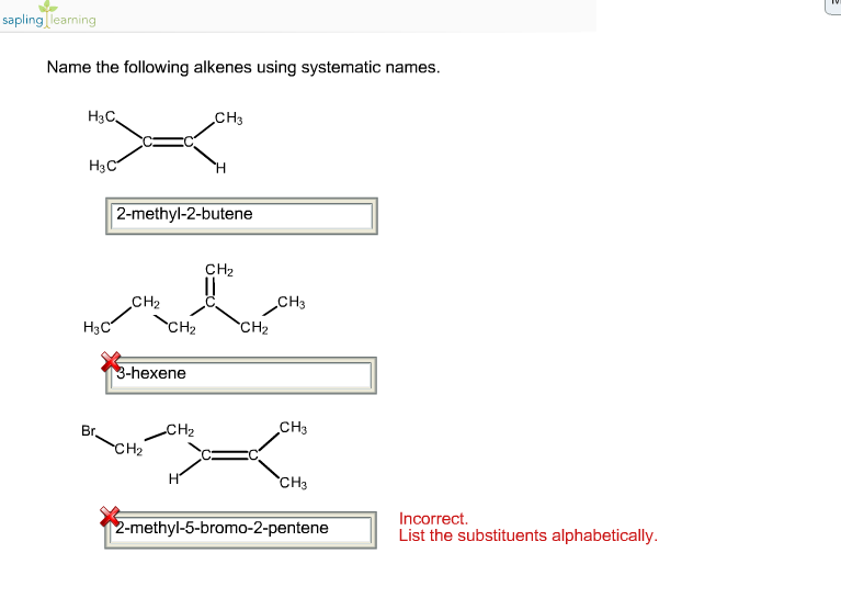 solved-name-the-following-alkenes-using-systematic-names-chegg