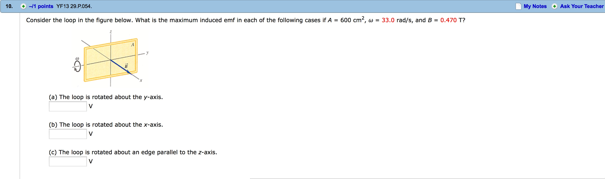 Solved 10.YF13 29.P.054. Consider the loop in the figure | Chegg.com
