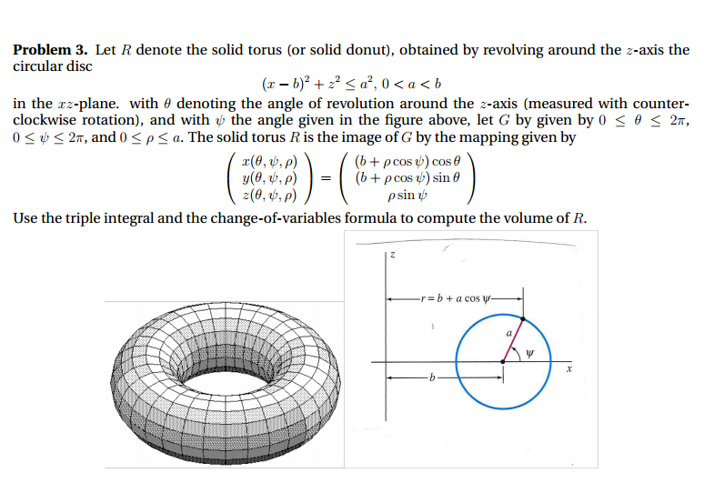 Let R Denote The Solid Torus (or Solid Donut), | Chegg.com