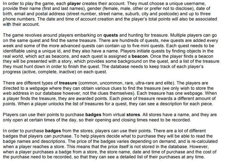 Solved In order to play the game, each player creates their