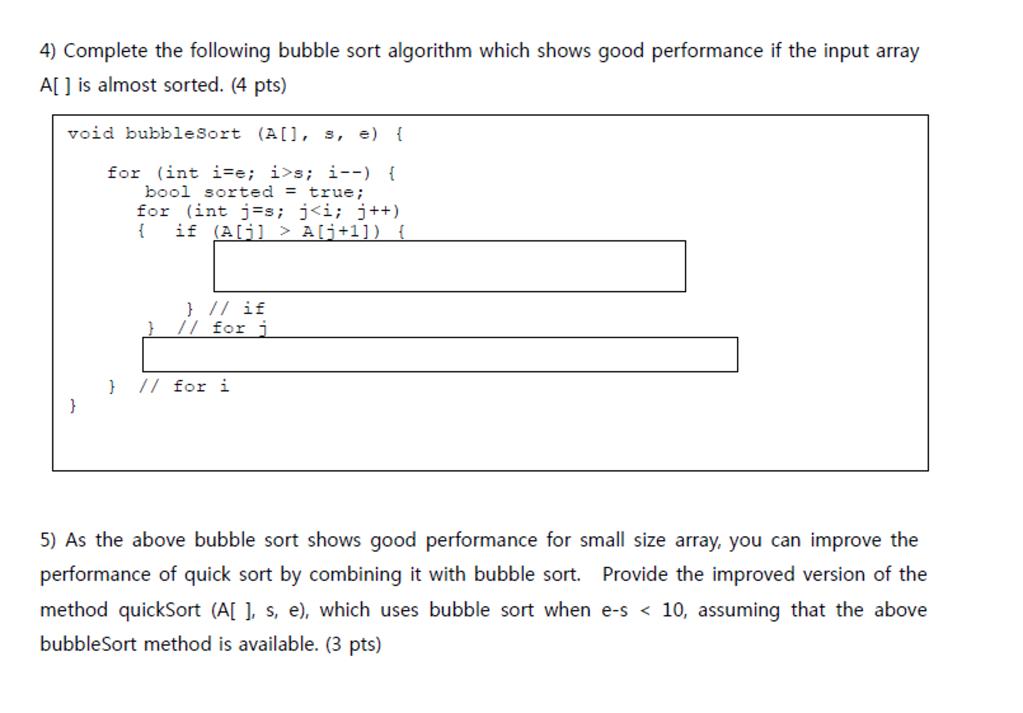 solved-complete-the-following-bubble-sort-algorithm-which-chegg