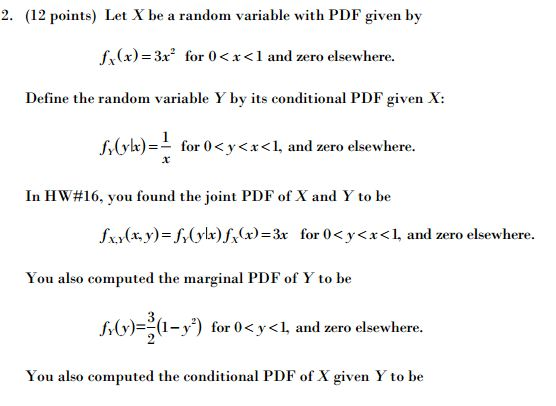 Solved Let X be a random variable with PDF given by fx(x) = | Chegg.com