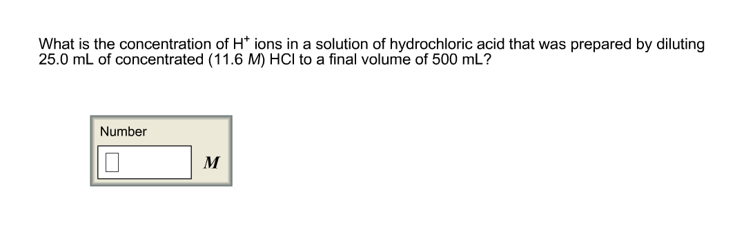 Solved What is the concentration of H + ions in a solution | Chegg.com