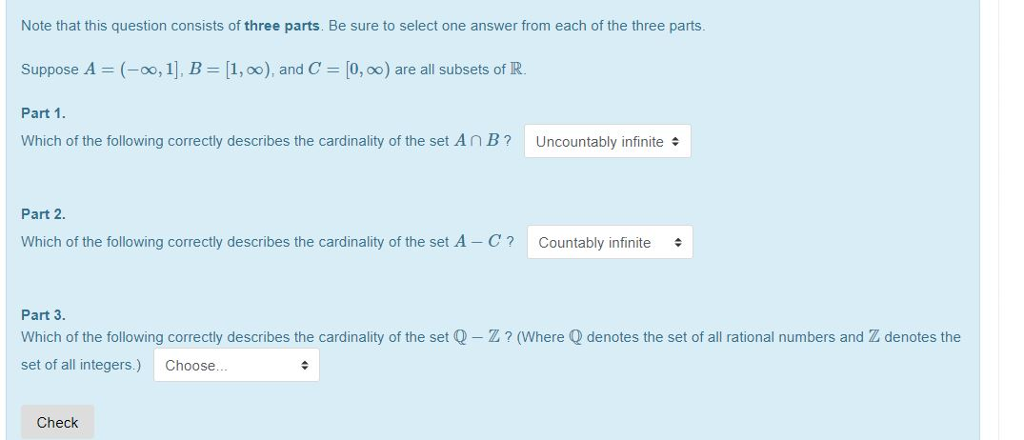 Solved Note that this question consists of three parts. Be | Chegg.com