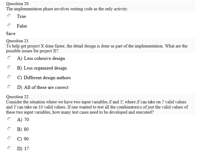 Solved Question 20 The implementation phase involves writing | Chegg.com