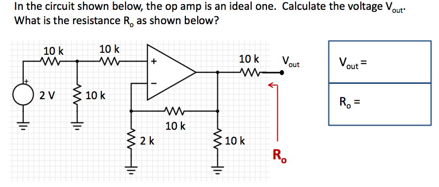 Solved In the circuit shown below, the op amp is an ideal | Chegg.com
