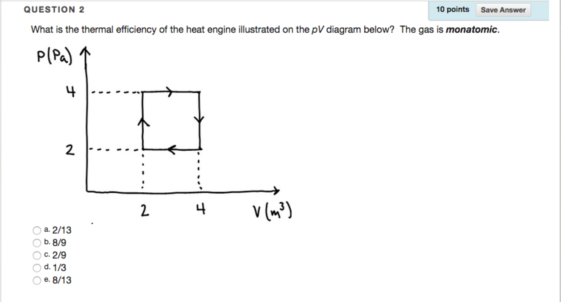 Solved What is the thermal efficiency of the heat engine