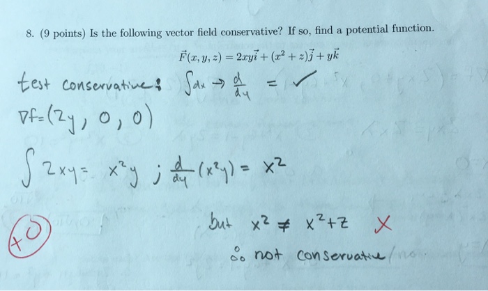 Solved Is the following vector field conservative? If so. | Chegg.com