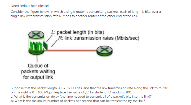 Solved Consider the figure below, in which a single router | Chegg.com
