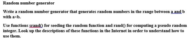 solved problem 2. random number generator write all... Solved Random number generator Write a random number | Chegg.com