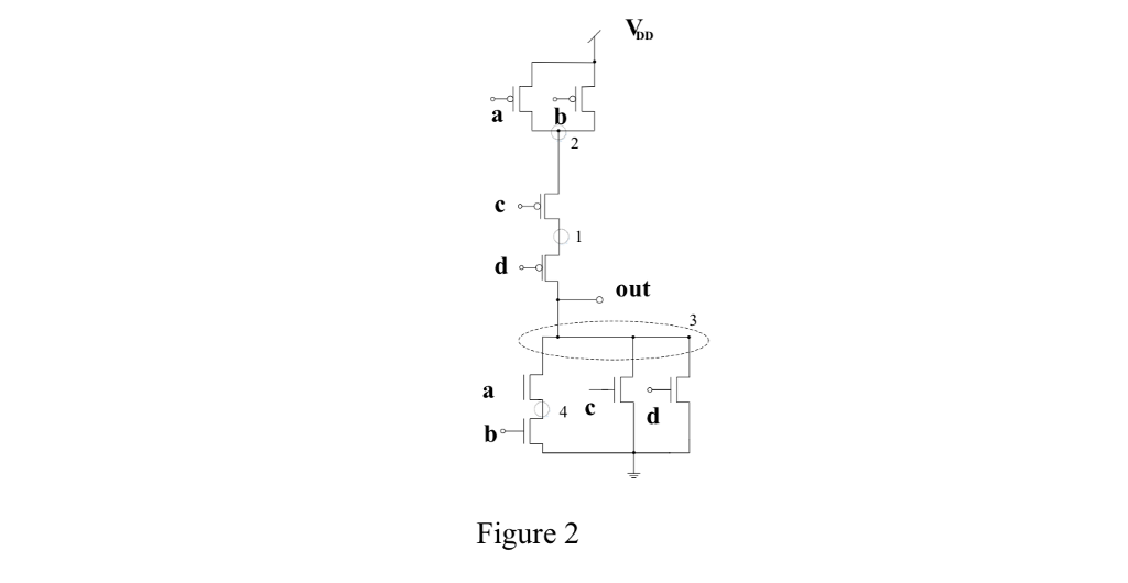Solved 1. Sketch the layout for the circuit in Figure 2 | Chegg.com