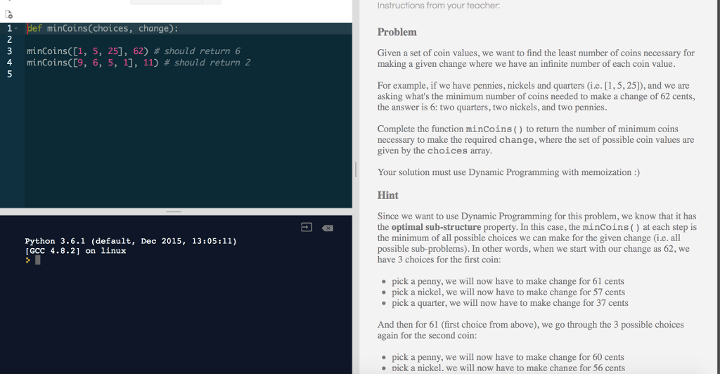 Solved PYTHON 3 Follow Directions Problem Given a | Chegg.com