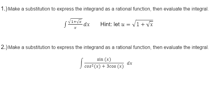 Solved Make a substitution to express the integrand as a | Chegg.com