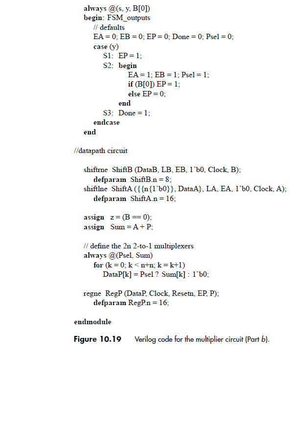 Solved This code (FIG 10.19) runs the product of two
