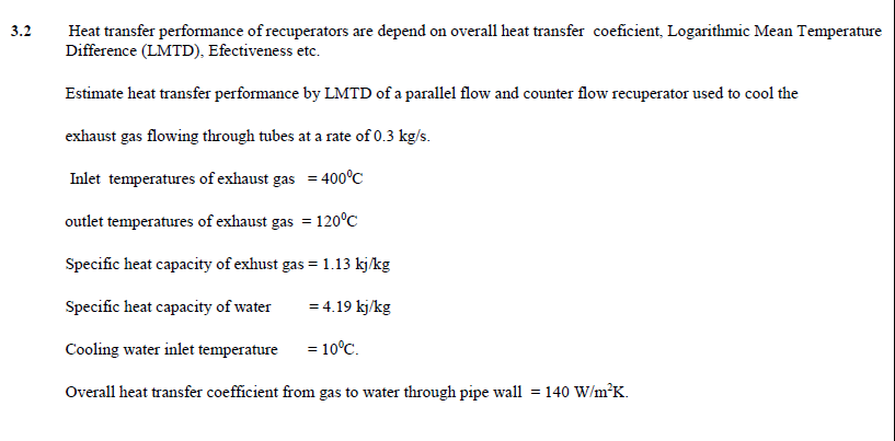 Solved Heat transfer performance of recuperators are depend | Chegg.com