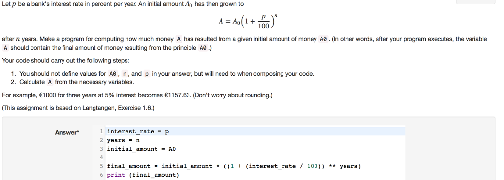 Solved Let p be a bank's interest rate in percent per year. | Chegg.com