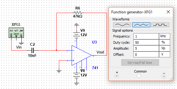 Solved R6 Function generator-XFG1 Waveforms XFG1 V9 Signal | Chegg.com