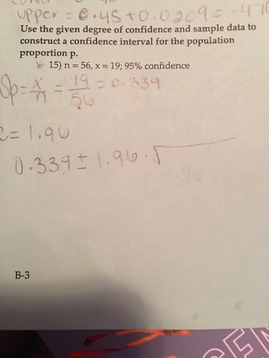 Solved Use the given degree of confidence and sample data to | Chegg.com