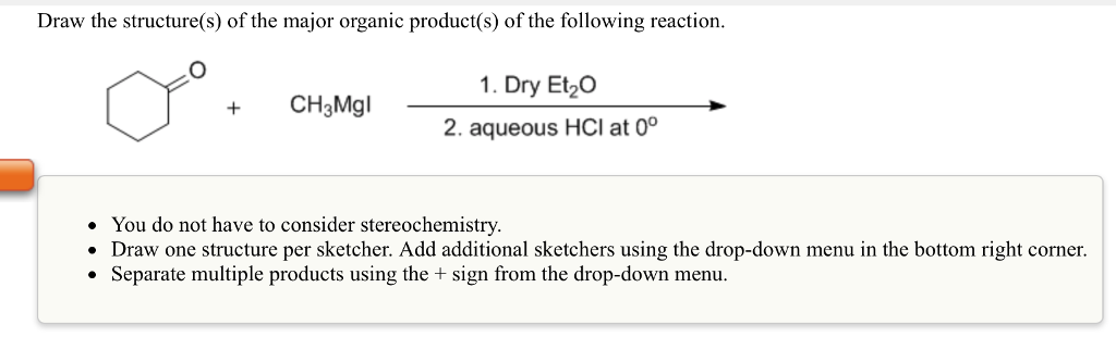 Solved Draw the structure(s) of the major organic product(s) | Chegg.com