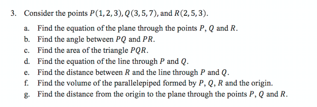p 3 2 and q 7 7 are two points