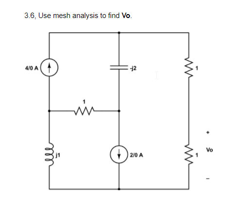 Solved Use Mesh Analysis To Find V_o. | Chegg.com