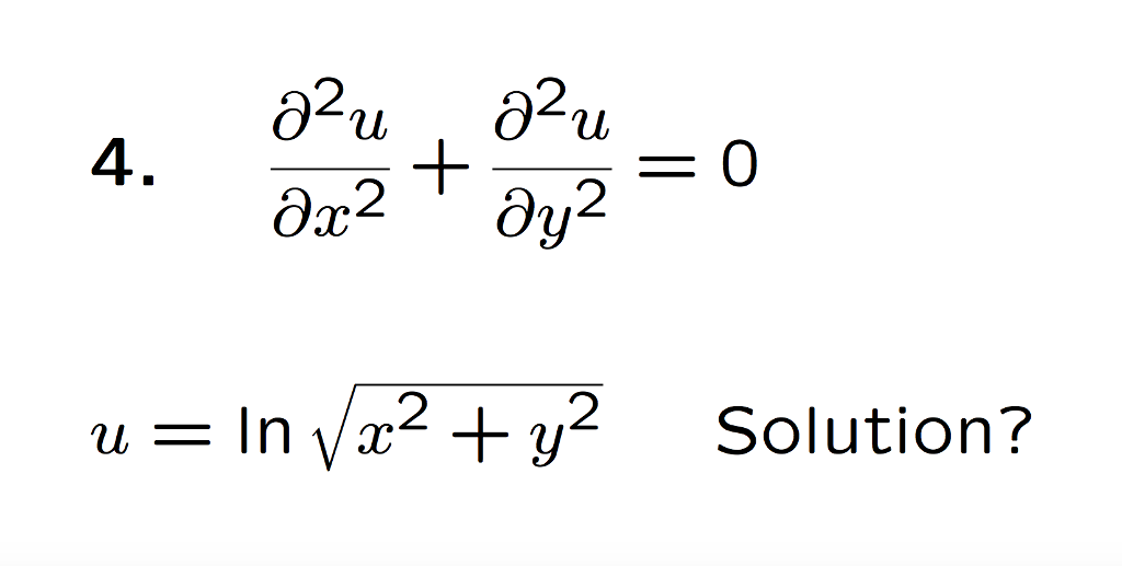 Solved partial differential^2 u/partial differential x^2 +
