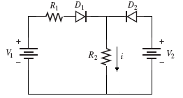 Solved 1.Find the current through the resistor R2 using the | Chegg.com