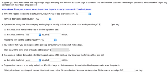 Solved Suppose you have been tasked with regulating a single | Chegg.com