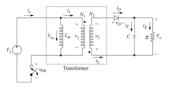 Solved Problem 1 The Flyback Converter Shown Below Has An 