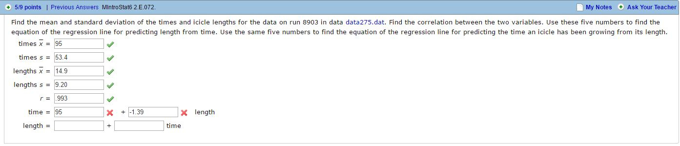 Solved Find the mean and standard deviation of the times and | Chegg.com