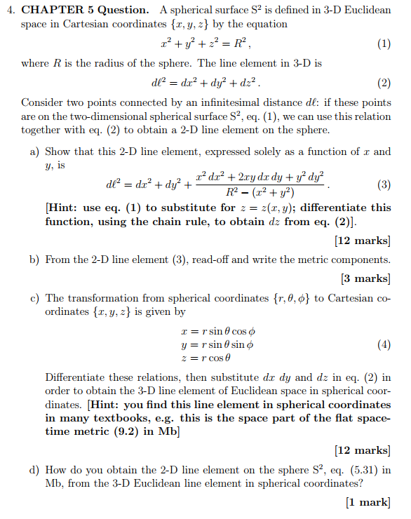 . CHAPTER 5 Question. A spherical surface S2 is | Chegg.com