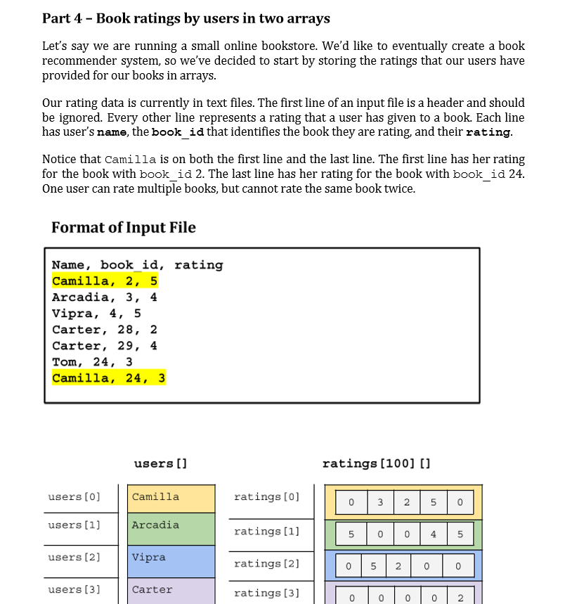 Solved Part 1 Read a file line by line In this part, you | Chegg.com