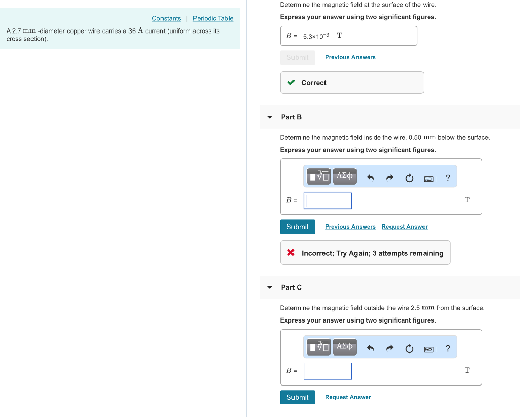 Solved Determine the magnetic field at the surface of the | Chegg.com