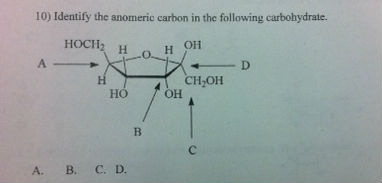 anomeric carbon