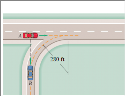 Solved When In The Position Shown At Time T=0, Car B Has A | Chegg.com