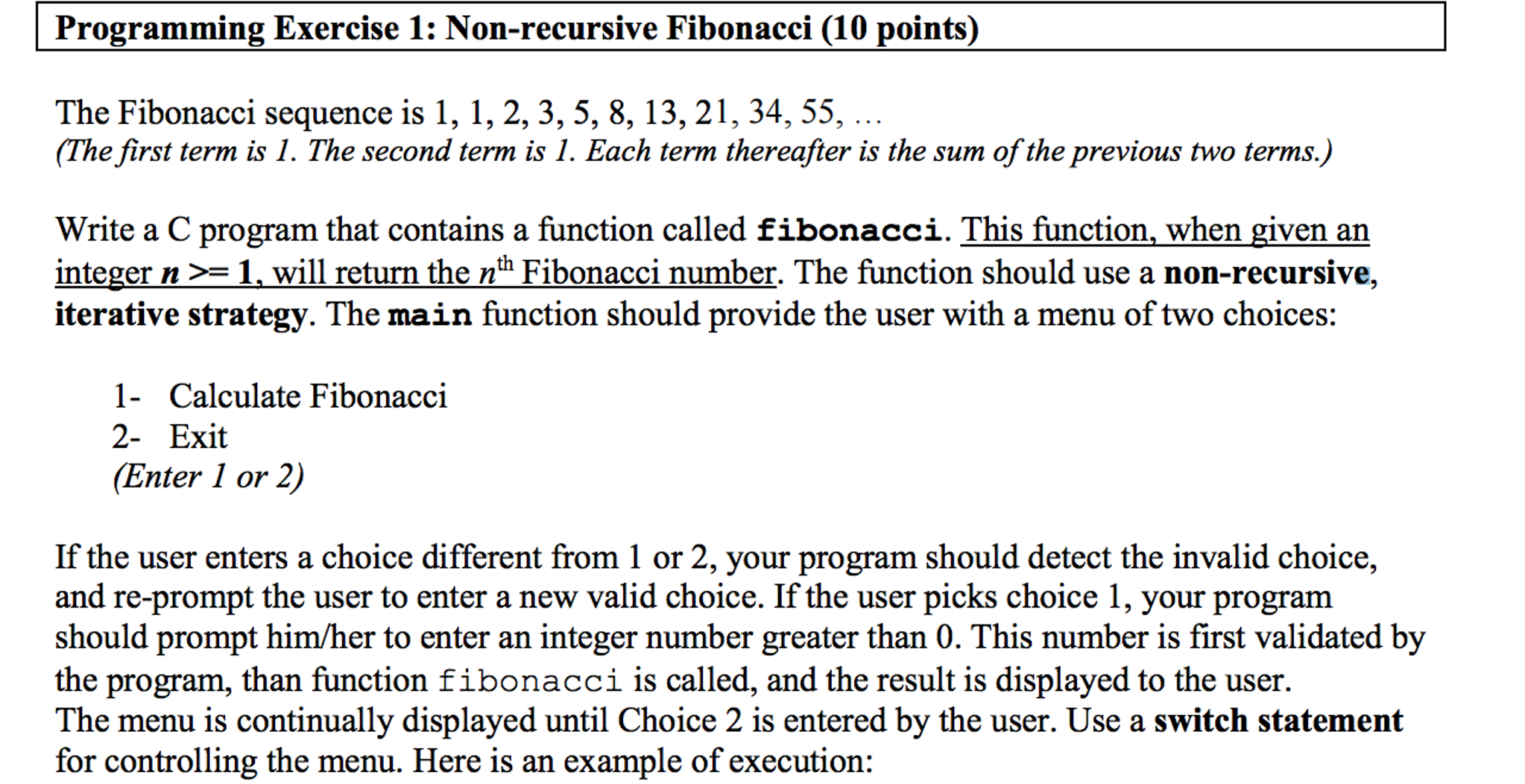 Solved The Fibonacci sequence is 1, 1, 2, 3, 5, 8, 13, 21, | Chegg.com